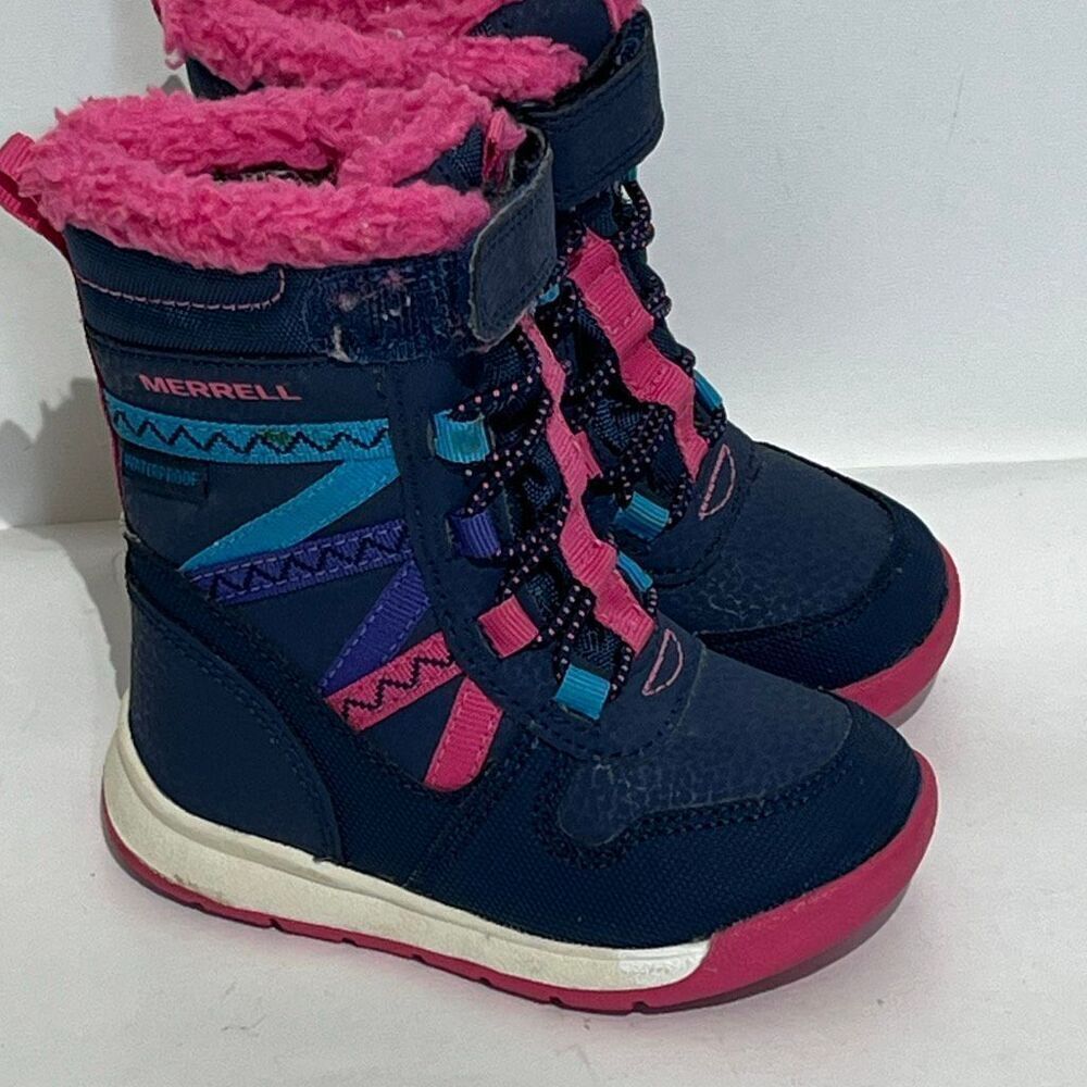 Merrell Kids Multicolor Snow Crush 2.0 Jr. Waterproof Insulated Snow Boots Sz 5M